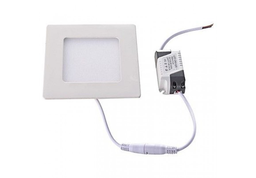 FARETTO PANNELLO LED BIANCO PIATTO SMD 2835 6W ILLUMINA LUCE NATURALE